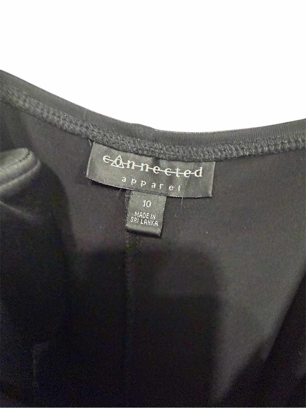 connected apparel Black Beaded Empire-Waist Maxi Dress with Wide Straps - Picture 5 of 5